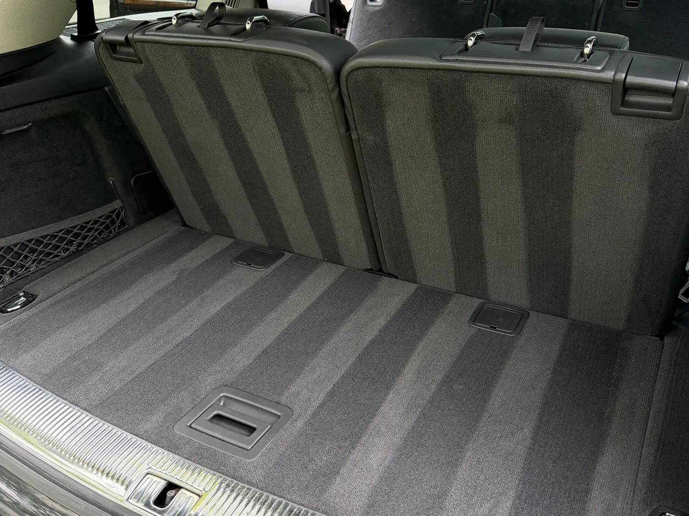 Trunk after deep cleaning — fresh vacuum lines